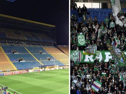 1.700 Rapid-Fans werden die Grün-Weißen gegen Villarreal anfeuern.